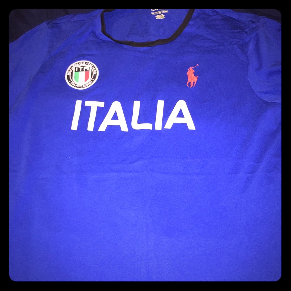 XXL blue Olympic Italia Men’s Shirt